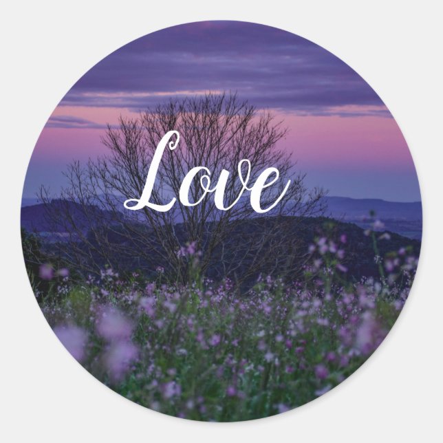 Adesivo Love Classic Round Sticker (Frente)