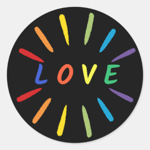 Adesivo Love Classic Round Sticker