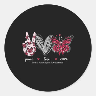 Adesivo Love Cure Brain Aneurysm Guerreiro Burgundy Ribbon
