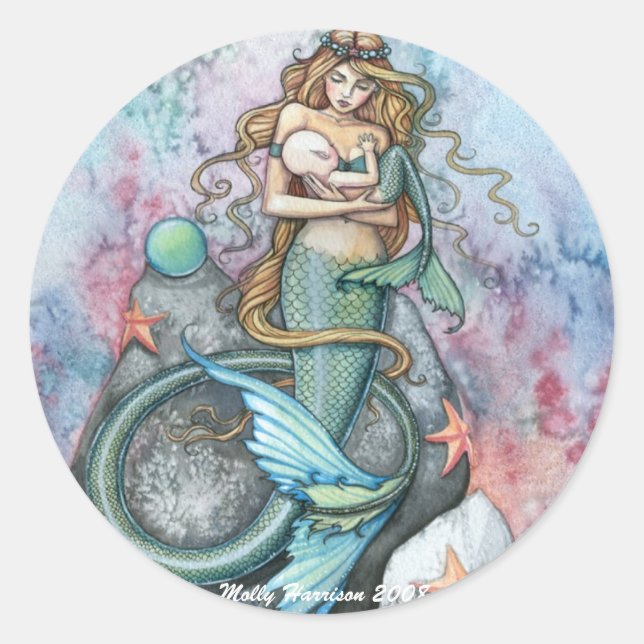 Adesivo Love Eternal Mermaid Stickers by Molly Harrison (Frente)