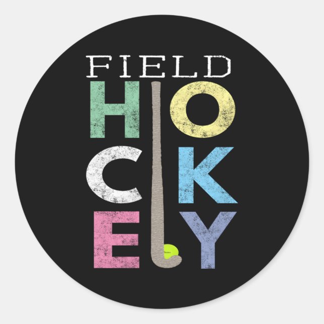 Adesivo Love Field Hockey Fund (Frente)