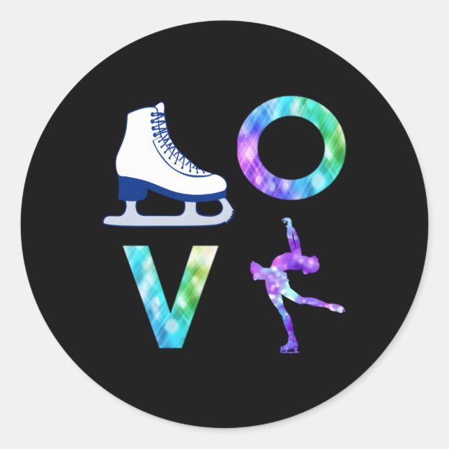 Adesivo Love Figure Skater (Frente)