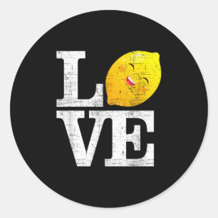 Adesivo Love Happy Lemon Freson Summer Lemonade