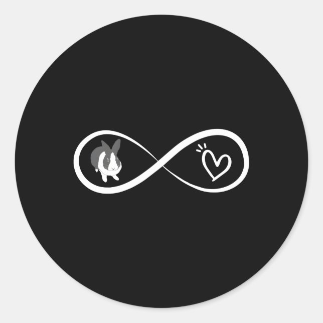 Adesivo Love He Dutch Rabbit Bunny (Frente)