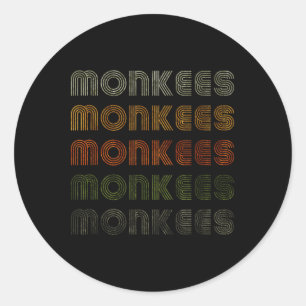 Adesivo Love Heart Monkees Tee Grunge Vintage Style Black