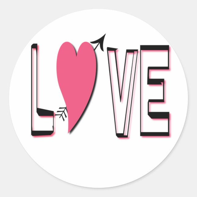 Adesivo Love Heart Sticker (Frente)