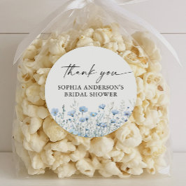 Adesivo Love in Bloom Bridal Shower Round Favor Stickers