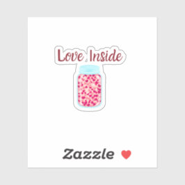 Adesivo Love Inside Sticker | Valentine Packaging Label