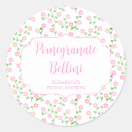 Adesivo Love Is In Bloom Pink Floral Signature Cocktail