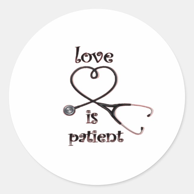 Adesivo Love Is Patient Clean Layout  (Frente)