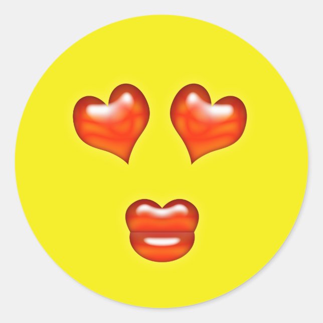 Adesivo Love Kiss Emoji (Frente)