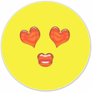 Adesivo Love Kiss Hearts Emoji