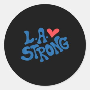 Adesivo Love La Heart Los Angeles Forte Apoio