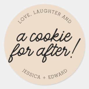 Adesivo Love Laugher e um Cookie para Depois de Almond Bla