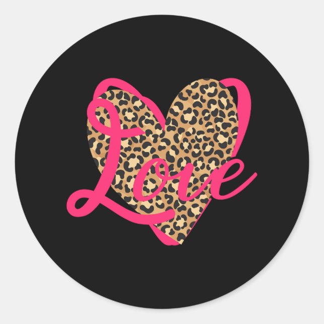 Adesivo Love Lepard Namorados (Frente)