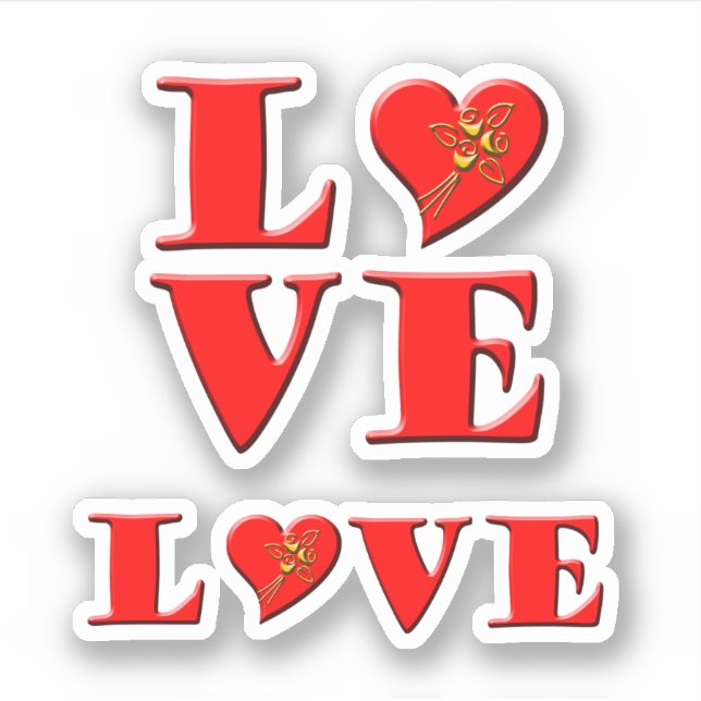 Adesivo Love Letters 'L O V E' Scrap Book (Frente)