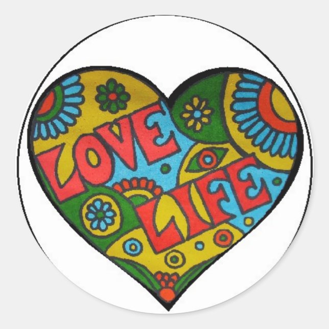 Adesivo Love Life Sticker (Frente)