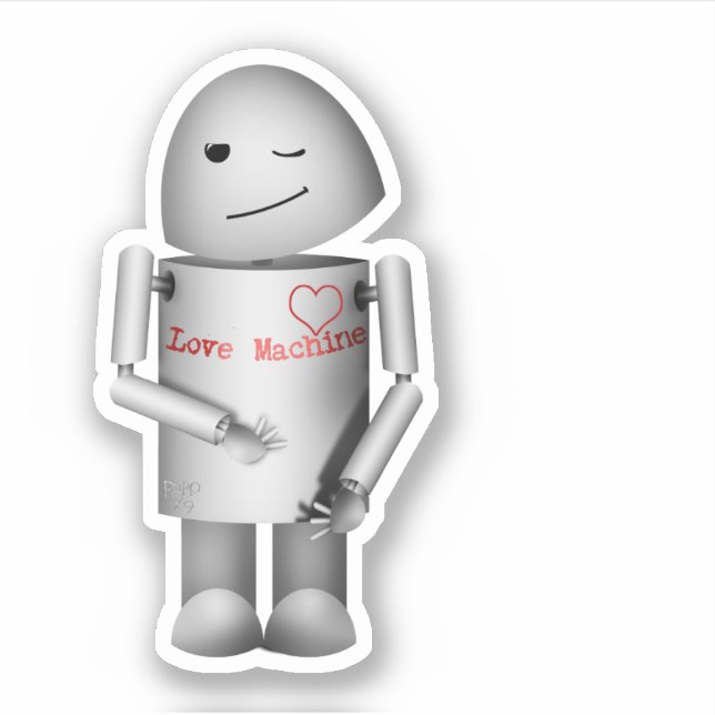 Adesivo Love Machine Valentine (Frente)