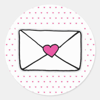 Adesivo Love Mail Heart Envelope Snail Mail