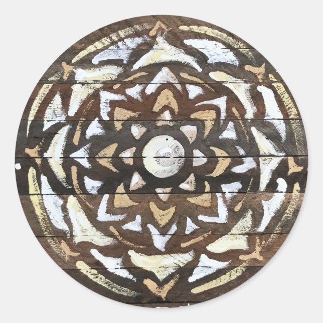Adesivo Love Mandala Sticker, Branco (Frente)