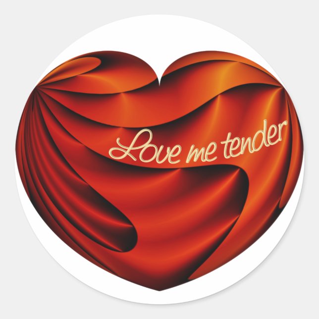 Adesivo Love Me Tender (Frente)