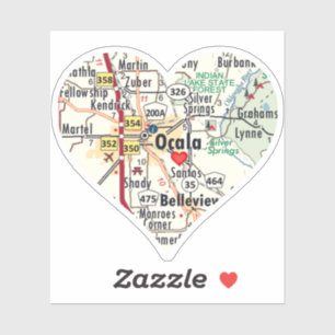 Adesivo Love Ocala Florida