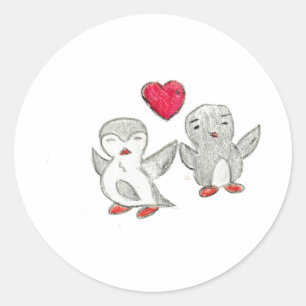 Adesivo Love Penguins