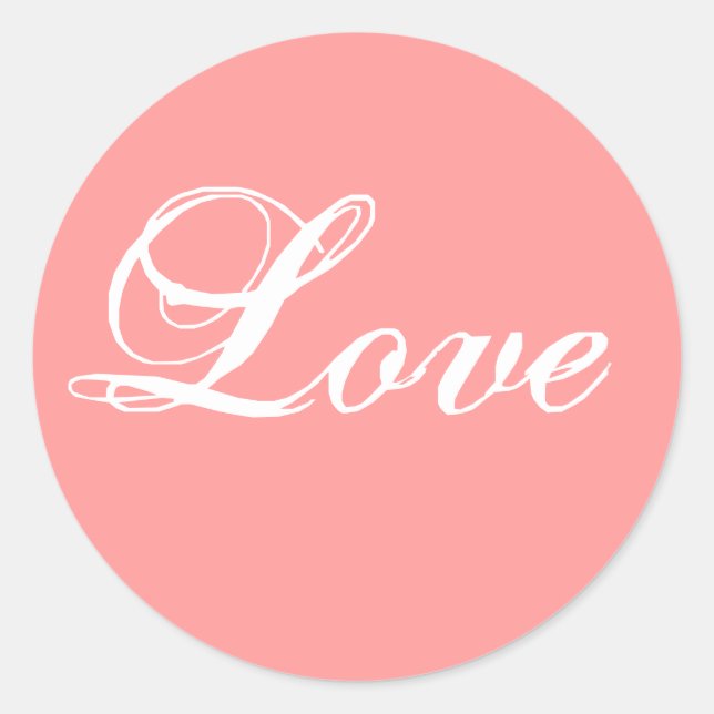 Adesivo Love Pink Sticker (Frente)