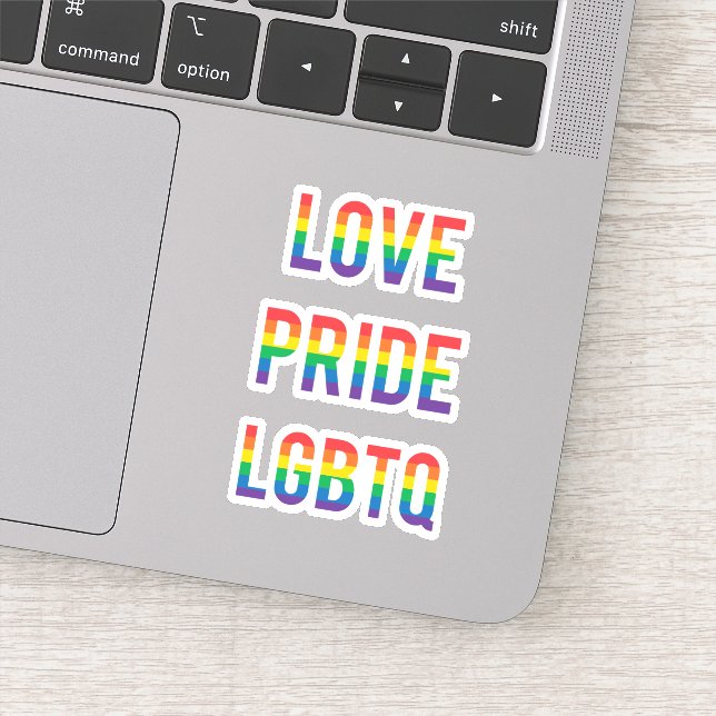 Adesivo Love Pride LGBTQ (Detalhe)