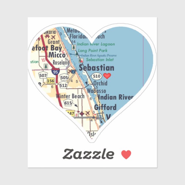 Adesivo Love Sebastian Florida (Folha)