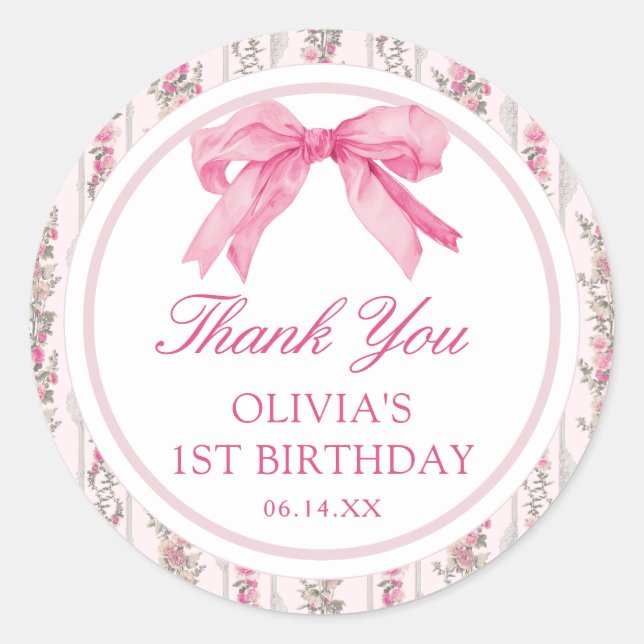 Adesivo Love Shack Coquette Obrigado (Frente)