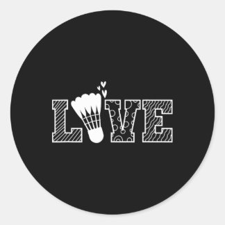 Adesivo Love Shuttle Dminton Racket