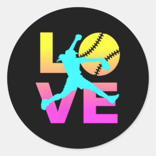 Adesivo Love Softball N