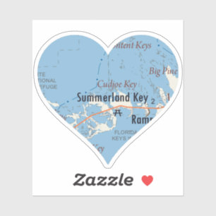 Adesivo Love Summerland Key Florida