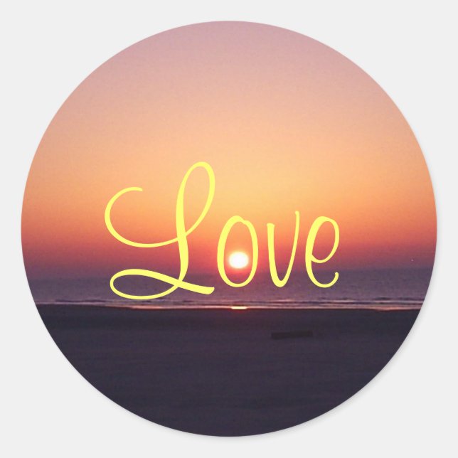 Adesivo Love Sunrise Sticker (Frente)