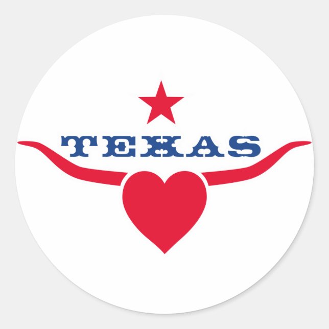 Adesivo Love Texas (Frente)