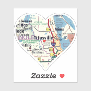 Adesivo Love Titusville Florida