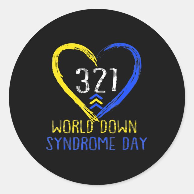 Adesivo Love World Down Syndrome Awarting Day Love (Frente)