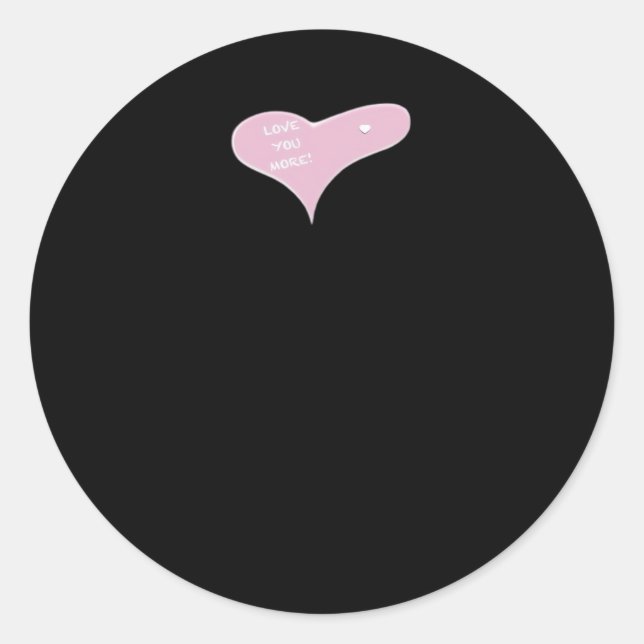 Adesivo Love You More Blue Modern Look  (Frente)