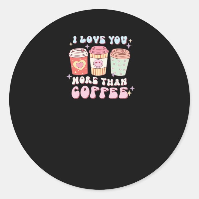 Adesivo Love You More Minimal Design  (Frente)