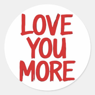 Adesivo Love You More Minimal Heartfelt Design 