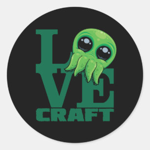 Adesivo Lovecraft Baby Cthulhu Design - Amor Cute Louco