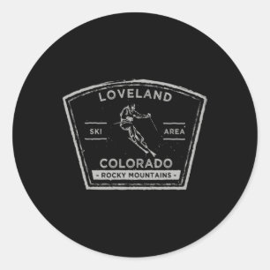 Adesivo Loveland Colorado Snow Skiing