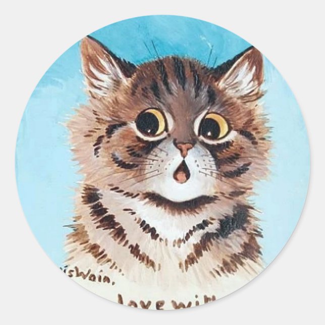 Adesivo Lovely Kitten, Louis Wain (Frente)