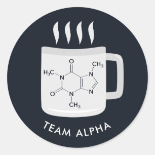Adesivo Lover de Café Técnico do Laboratório de Químic