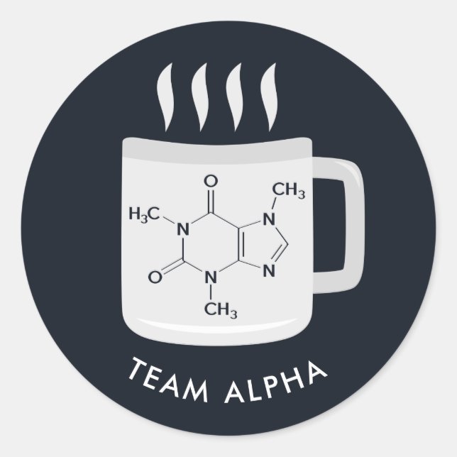 Adesivo Lover de Café Técnico do Laboratório de Química Pe (Frente)