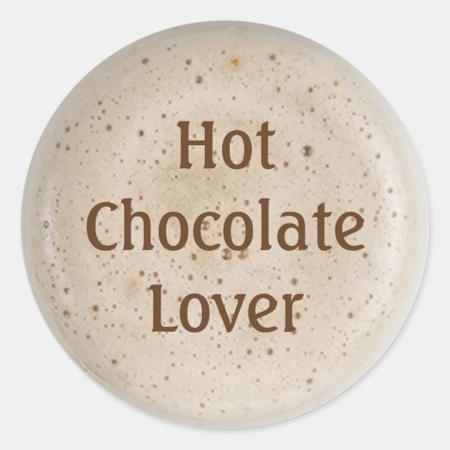 Adesivo Lover de chocolate quente (Frente)