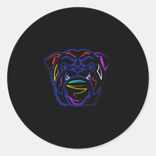 Adesivo Lover Line Draking Artsy English Bulldog