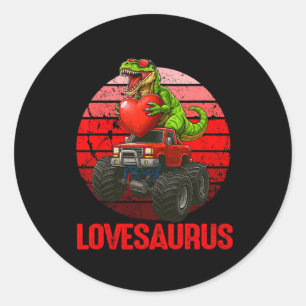 Adesivo Lovesaurus Dinossauro Caminhão Monstro do Dia dos 