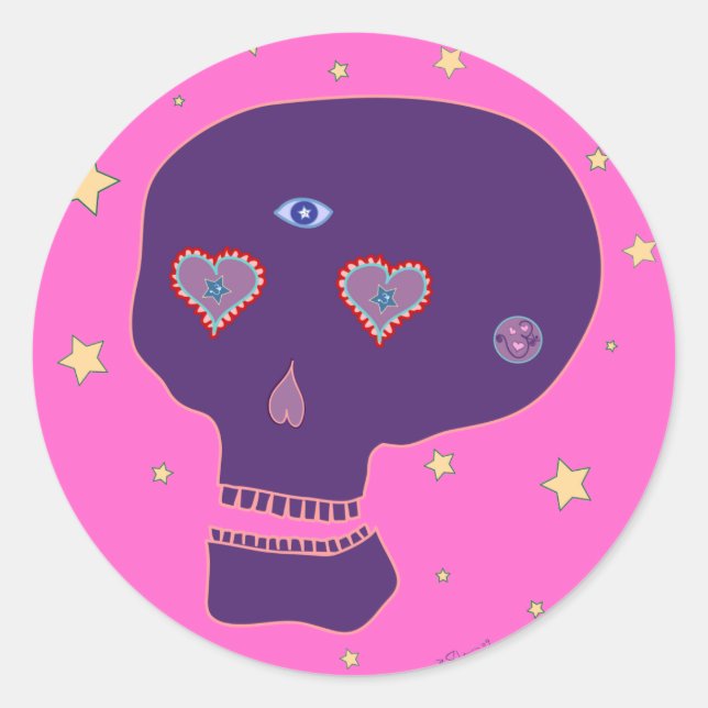Adesivo LoveSkull Sticker (Frente)